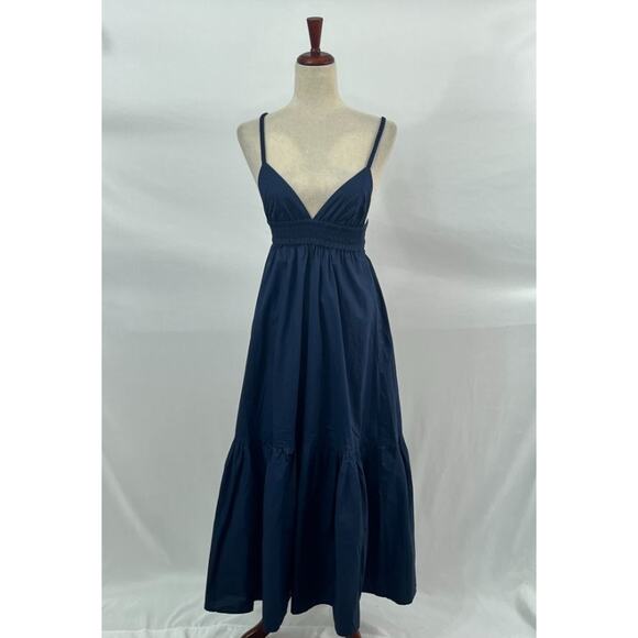 THE FEMM Sz S Small Navy Madeleine Dress Sundress NWT - Picture 7 of 11